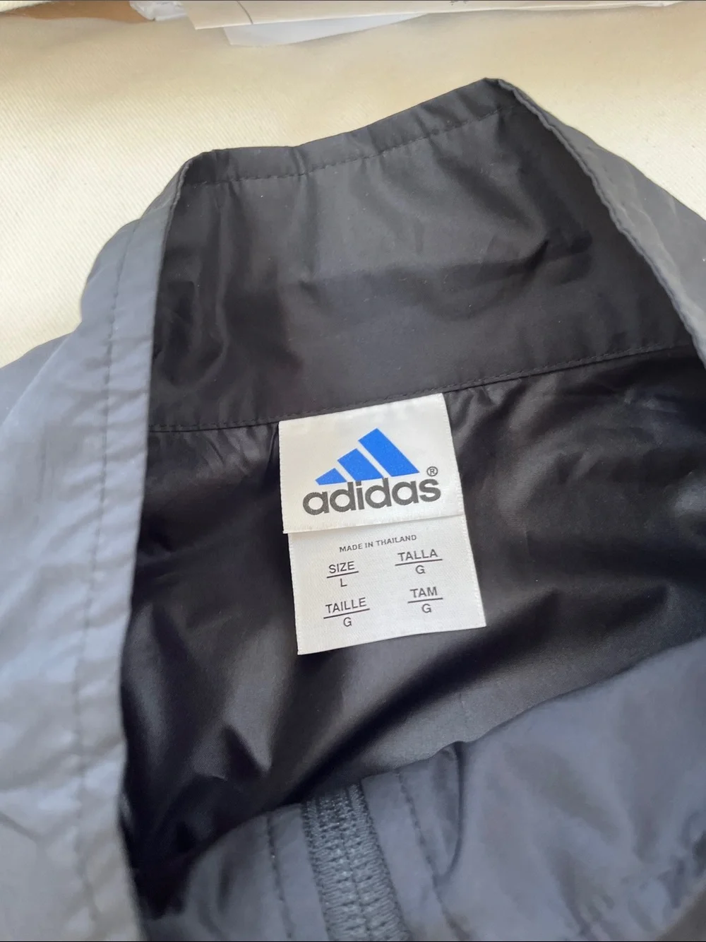 adidas Black Men's Full-Zip Windbreaker Jacket